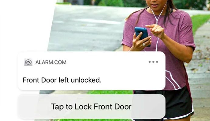 Smart lock notification on phone Smart lock notification on phone