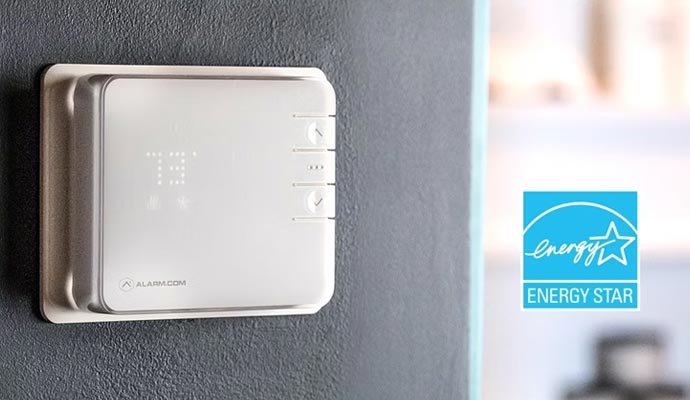 The showcase highlights a sleek device that helps homeowners reduce energy bills