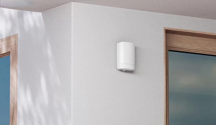 Installed 2GIG motion detector on wall