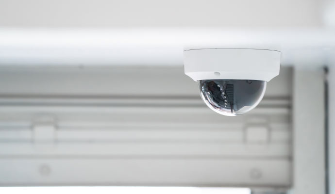 installed surveillance camera