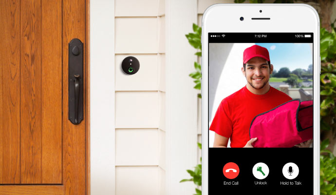 installed video doorbell