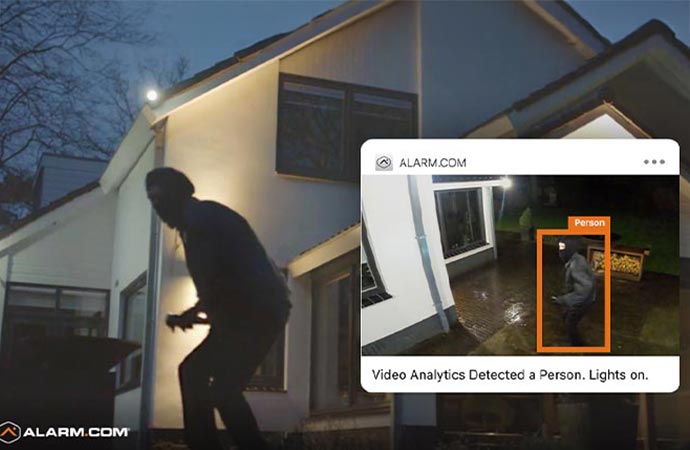 Burglary detecting with burglary detection system