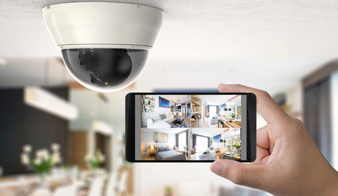 Home surveillance monitoring on smartphone