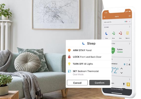 smart home sleep mode activation