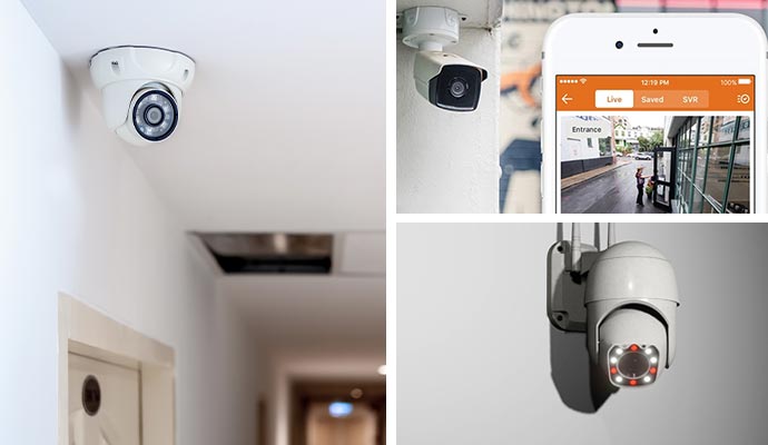 surveillance cameras and monitoring