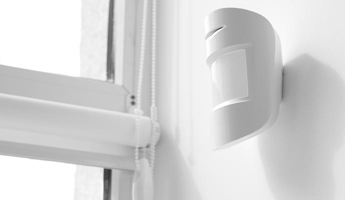 Enhance security with a discreet motion sensor near the window