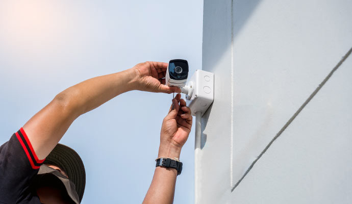 Professional installing Outdoor Camera