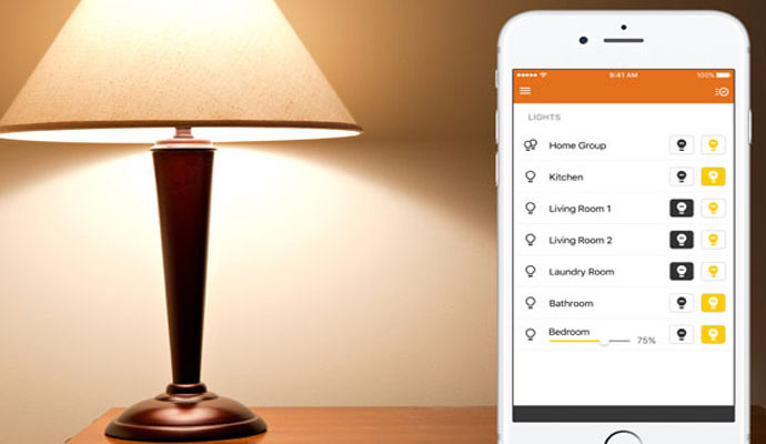 A smart lighting control app