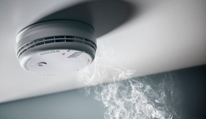 A smoke detector